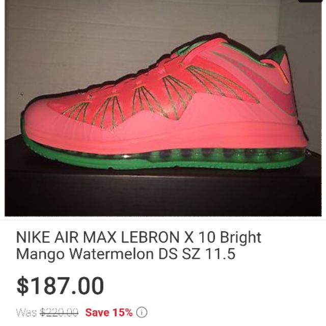 lebron x watermelon low