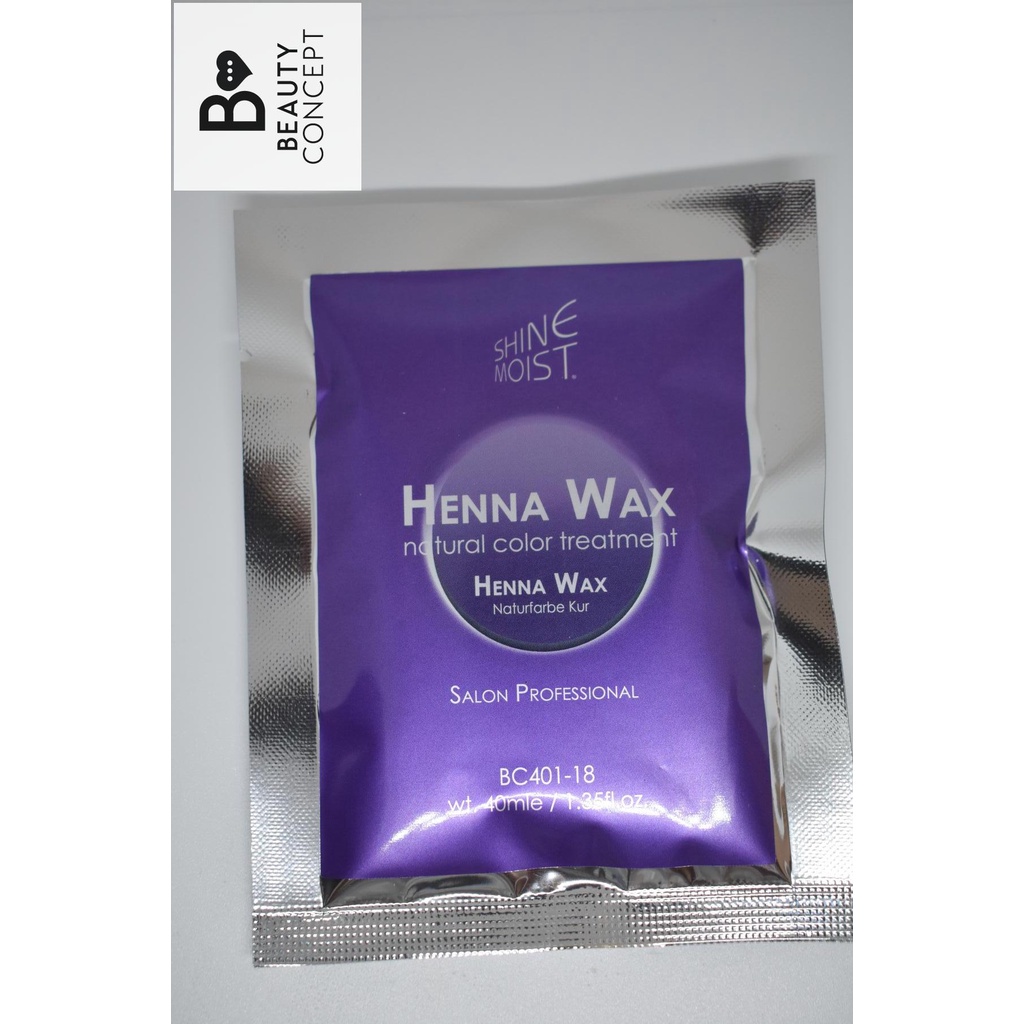 Shine Moist Henna Wax Cellophane Wax 40ml Hair Color | Shopee Philippines