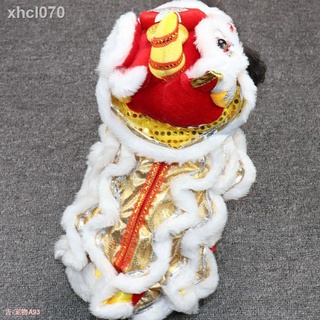 ○[Spot] ✙▥ Net red vibrato with the same dog clothes cat lion dance suit Teddy funny funny festive n