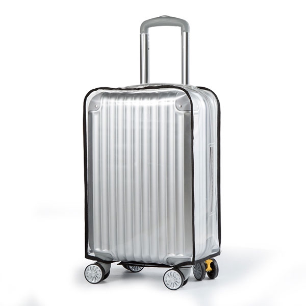 clear suitcase