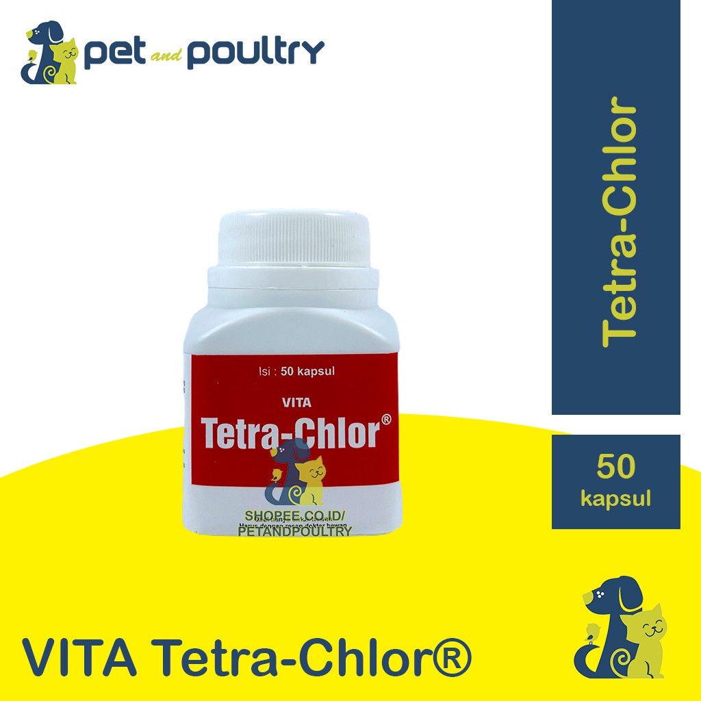 Vita TETRACHLOR / TETRA CHLOR 50 Capsule Medicine For Chicken