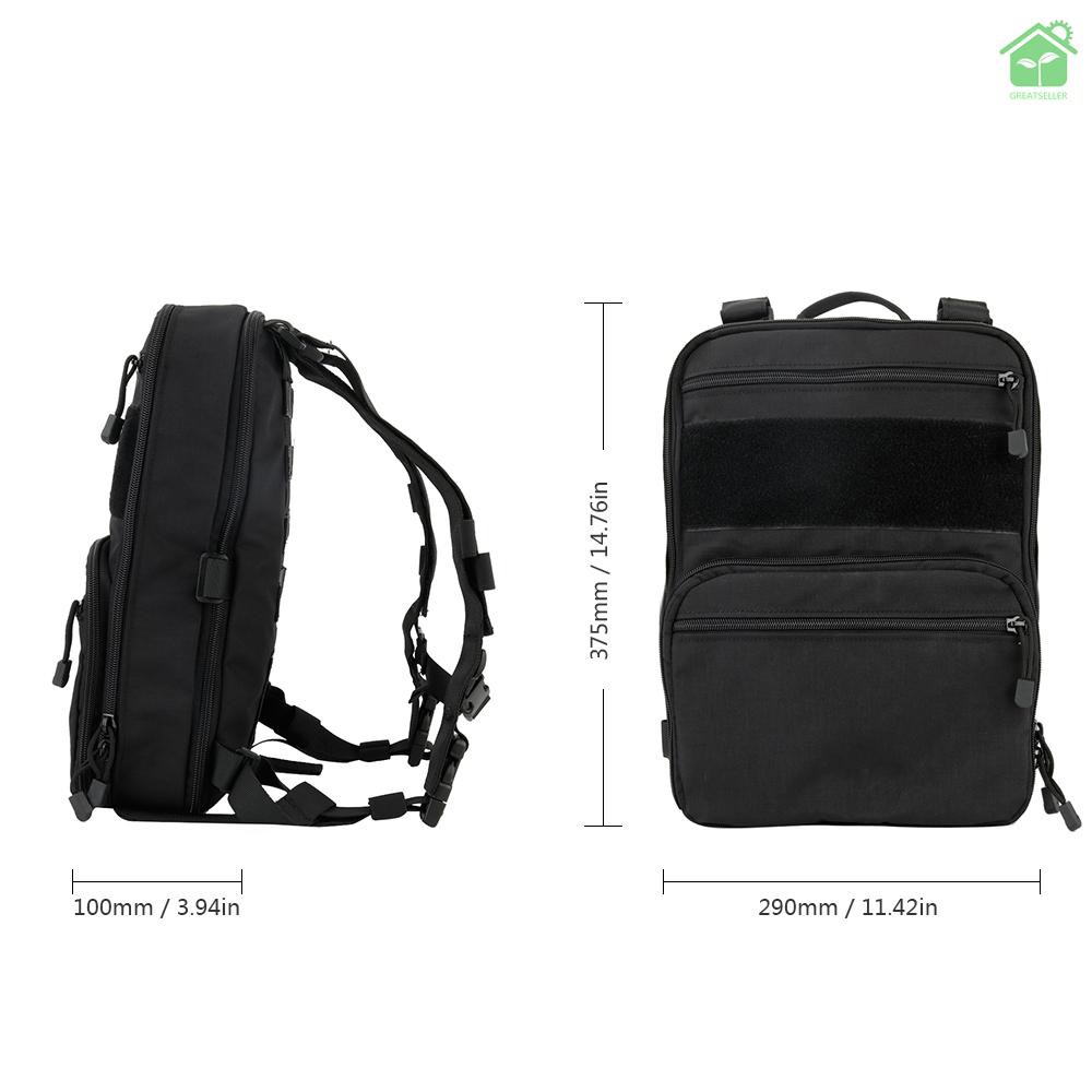 【gree】D3 Flatpack Tactic Backpack Hydration Carry Multipurpose Gear Pouch Outdoor Travel Water Bag P