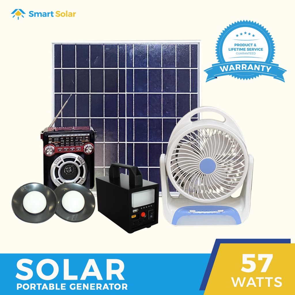 57 Watts Portable Solar Generator Shopee Philippines