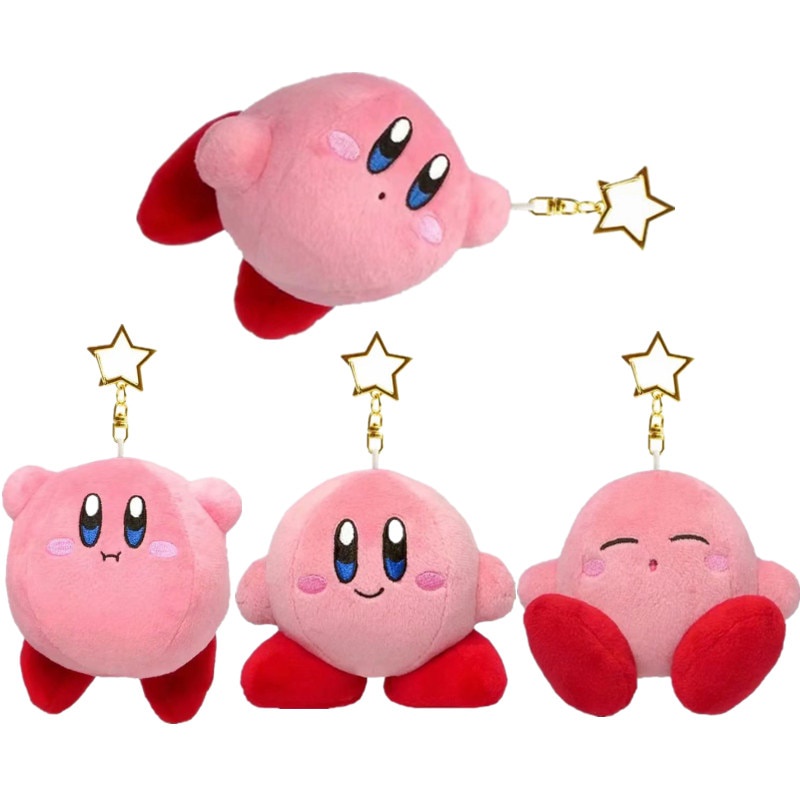 10cm Cartoon Stuffed Animals Star Kirby Plush Toy Anime Kawaii Cute Soft  Plushie Pink Girls Doll Bag Pendant Keychain Toys | Shopee Philippines