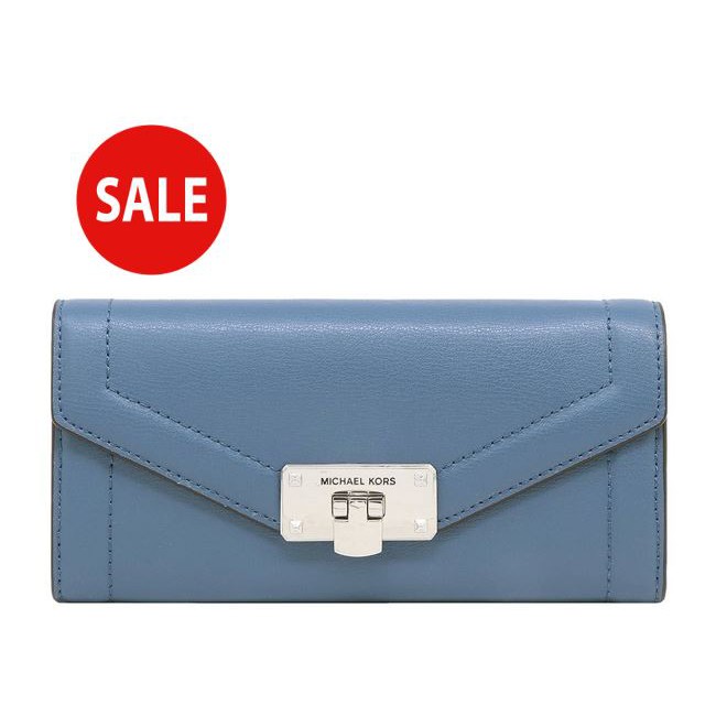 SALE!!! Michael Kors Kinsley Large Caryall Wallet - Dark Chambray | Shopee  Philippines