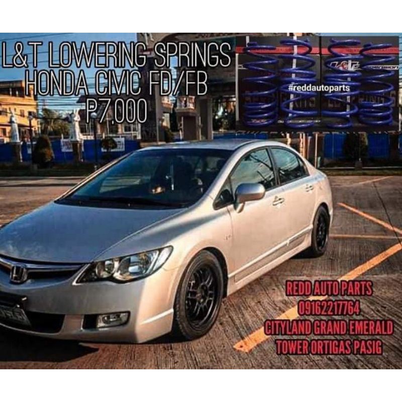 HONDA CIVIC FD/FB Lu0026T Lowering Spring  Shopee Philippines
