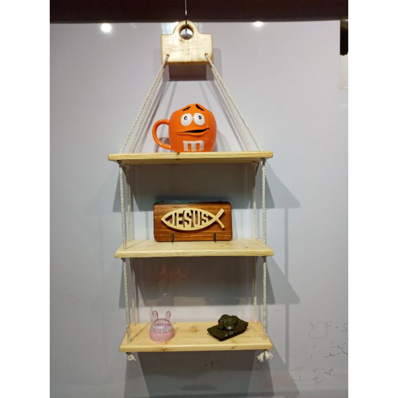 Hanging Wooden Shelves Shopee Philippines