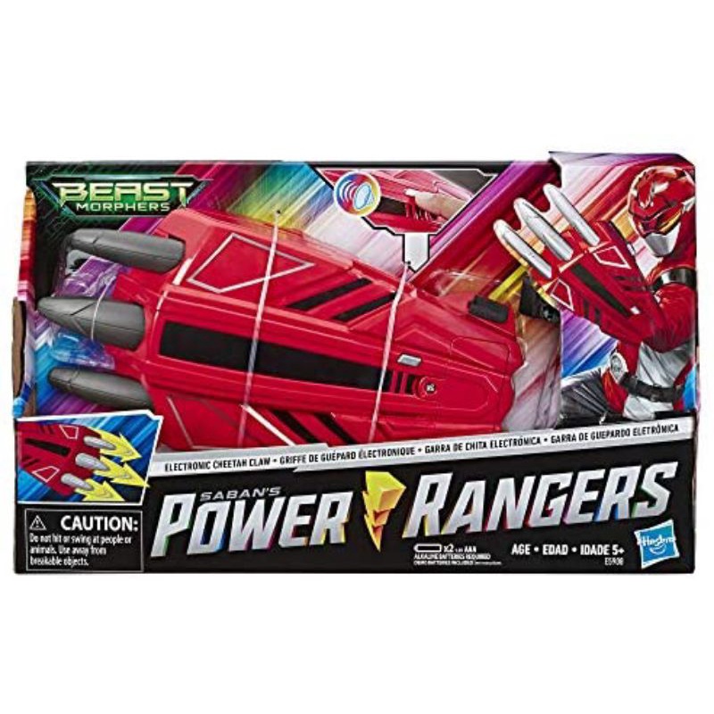 Power Rangers Beast Morphers Electronic Cheetah Claw, Red Ranger Role ...