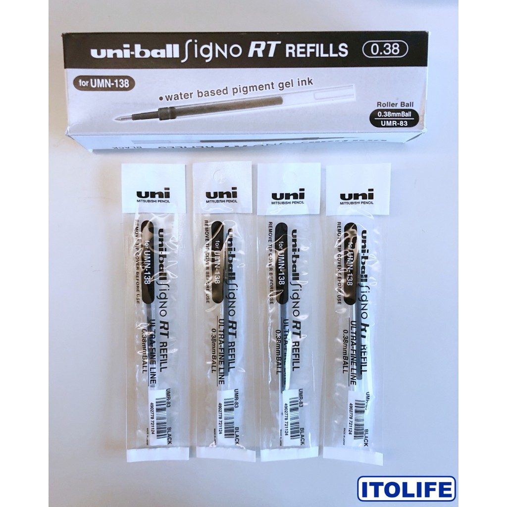 Uniball Signo RT Gel Pen Refill 0.38mm UMR83 1pc Shopee Philippines
