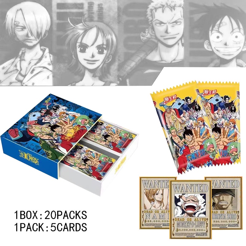 One Piece Collection Cards Paper Borad Games Children Anime Peripheral ...