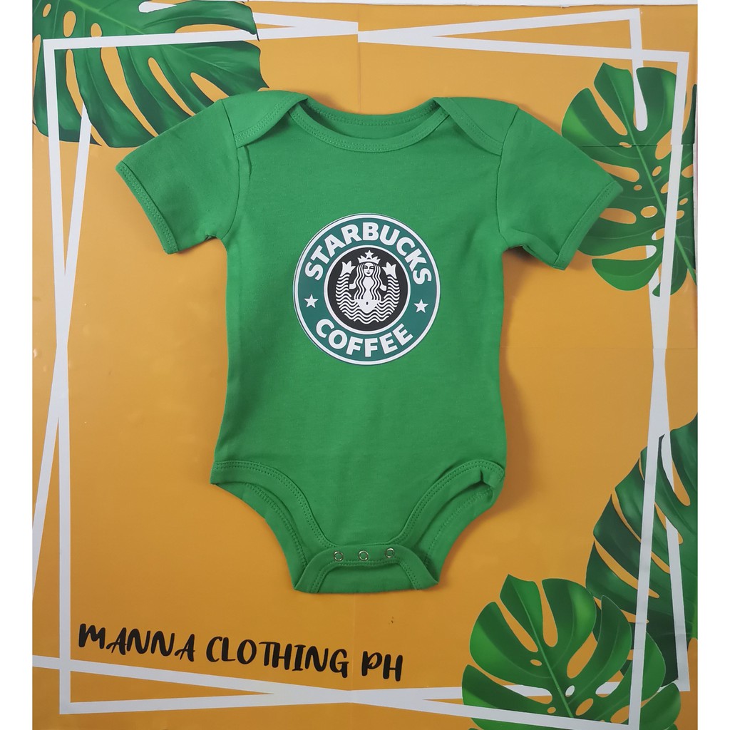 starbucks baby onesie