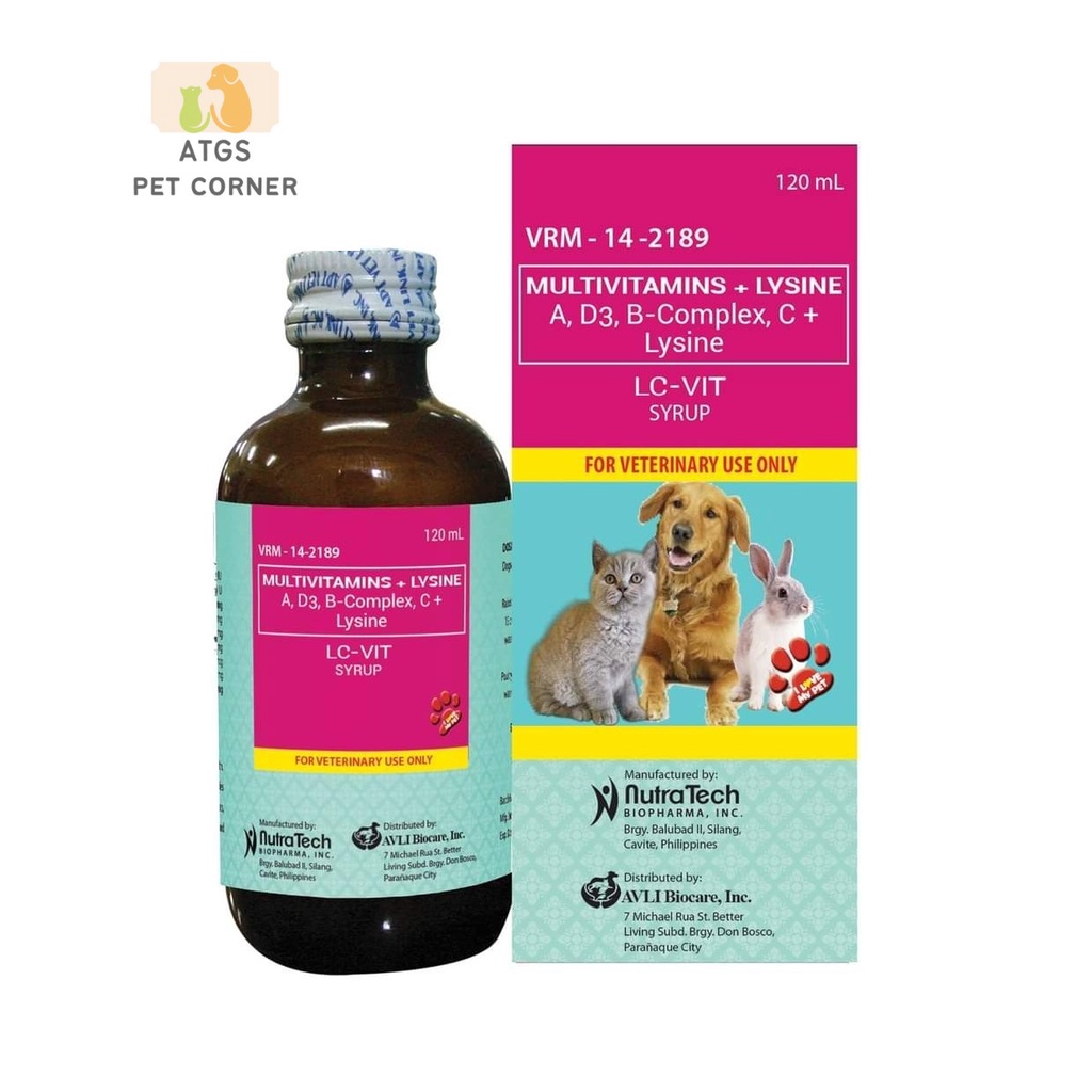 LC-VIT Multivitamins Syrup for Pets 60ml and 120ml | Shopee Philippines