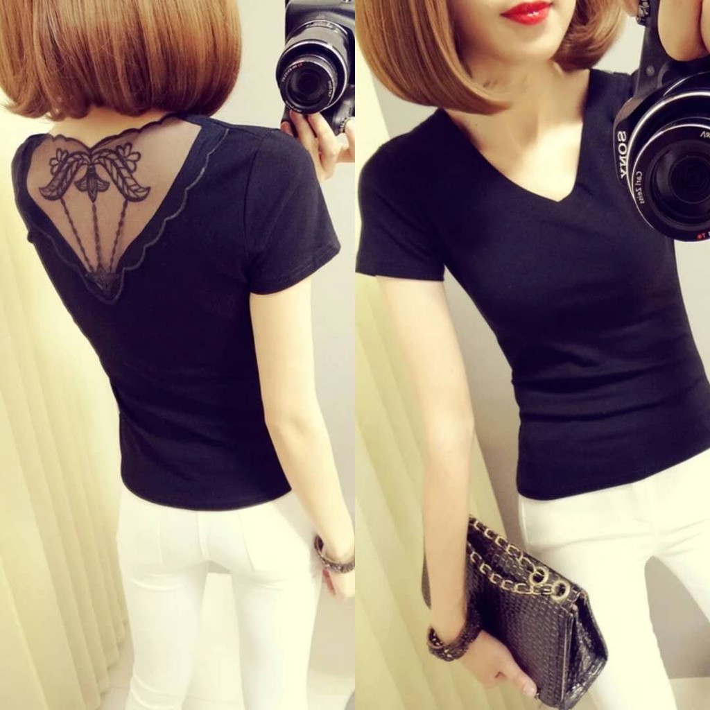 T shirt  tanpa lengan strapless T shirt  Slim adalah  baju  