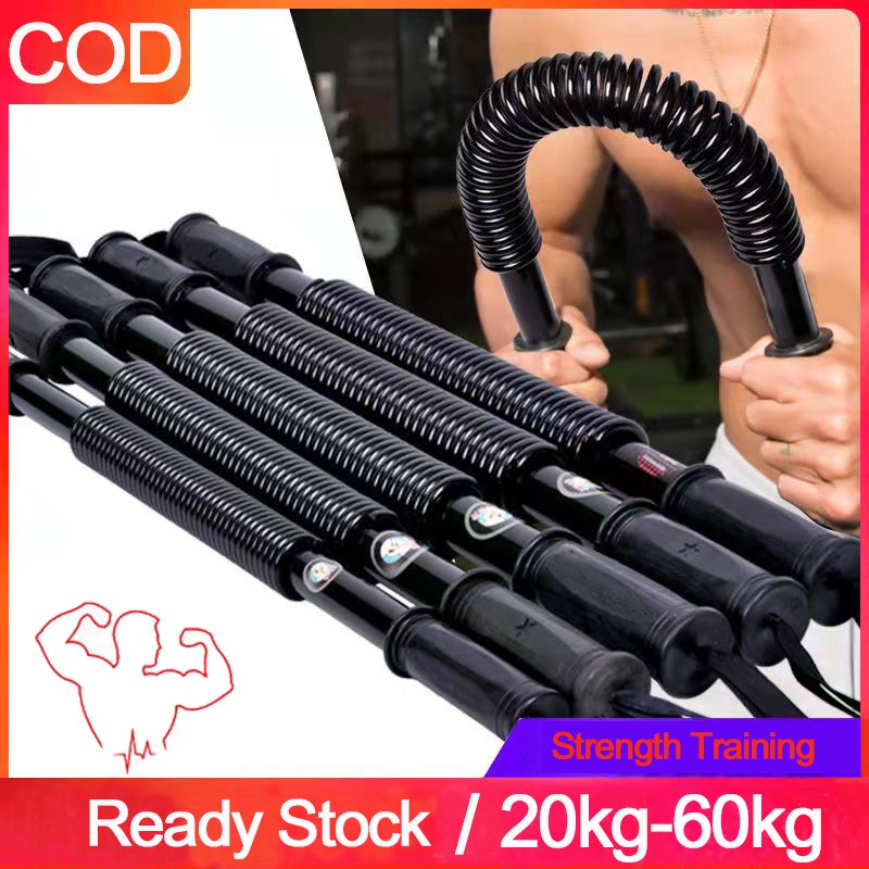 Spring Bar Resistance Bar Bend Bar Chest Arm Strength Training Fitness ...