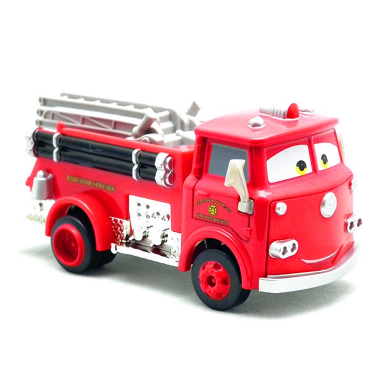 Disney Pixar Cars Red Firetruck Rescue Car Model 1:55 Fire Engine Metal  Diecast Car Cartoon Movie Bi | Shopee Philippines
