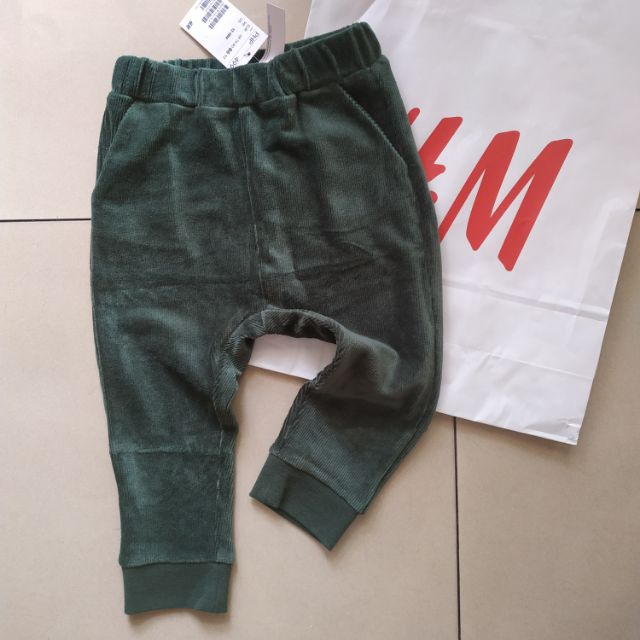 kids velvet pants