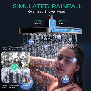 304 Stainless Shower Set  4-Function Mixer Shower Kit Shower Head adjustable 360 ° rotation #5