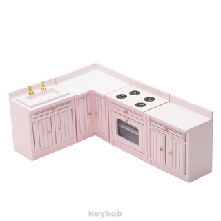 1 12 Reusable Gift Cute Diy Accessories Kitchen Cabinet Wood Miniature Dollhouse Furniture Set Shopee Philippines