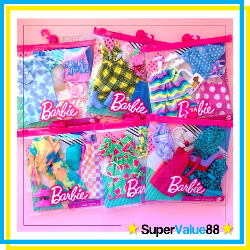 NEW 2021 Original Barbie Fashion Pack, Clothes, Outfits and Accessories