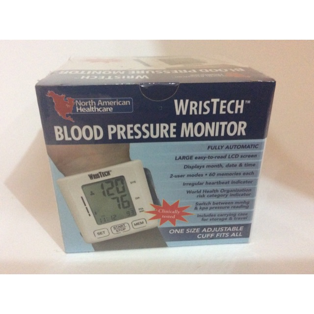 wristech blood pressure monitor