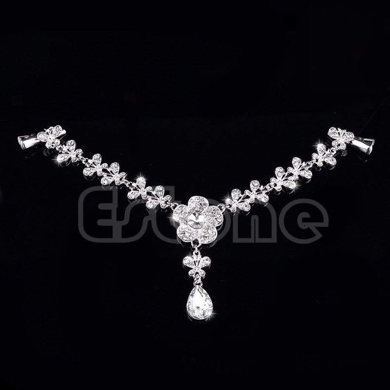 Xi Women Rhinestone Head Chain Headband Hair Jewelry Prom Bridal