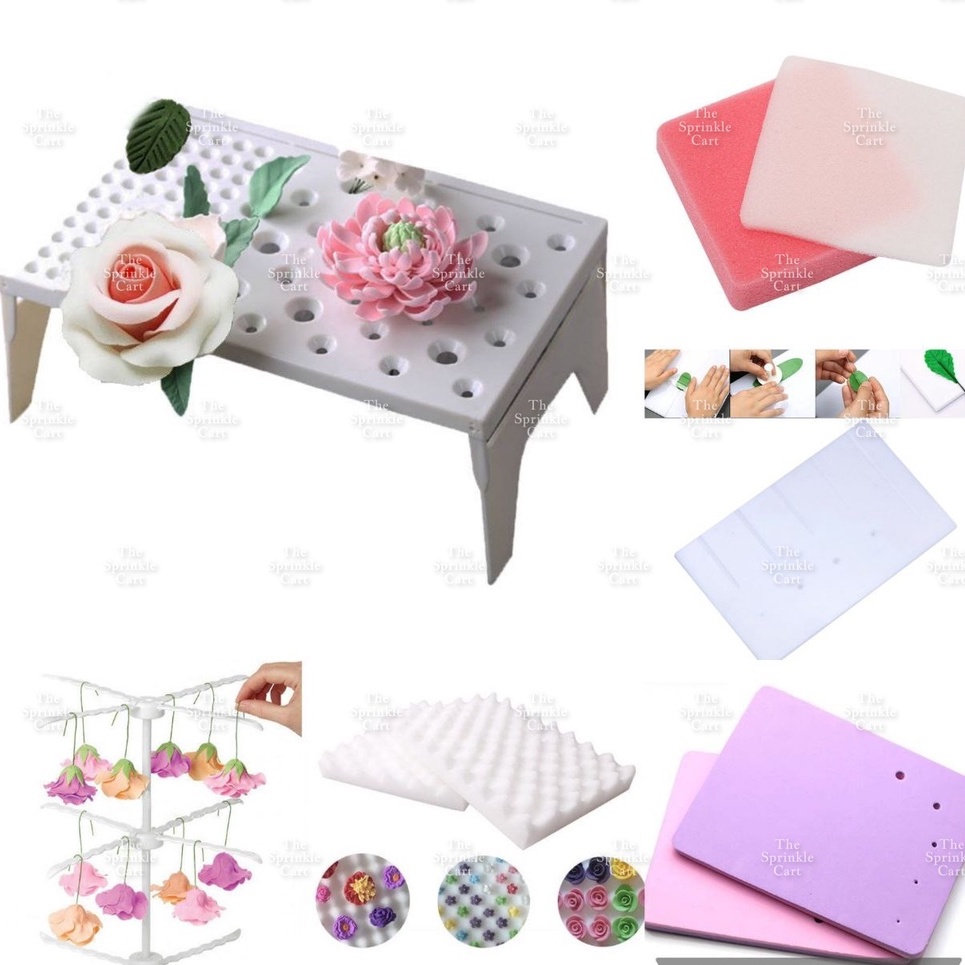Fondant Dried Flowers Rack/Pad Sponge Foam Sugarcraft Hanging Flower