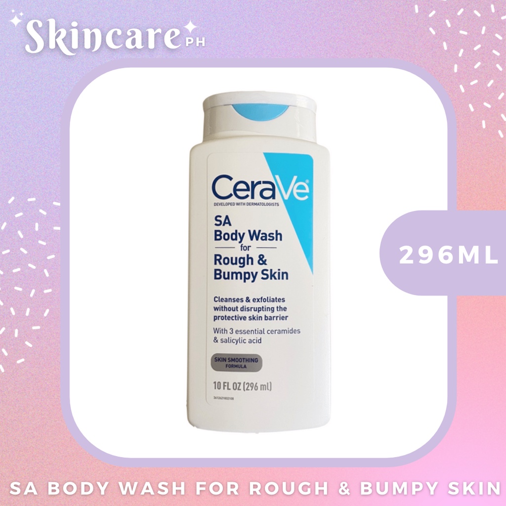 CERAVE SA Body Wash for Rough & Bumpy Skin 296ml Shopee Philippines