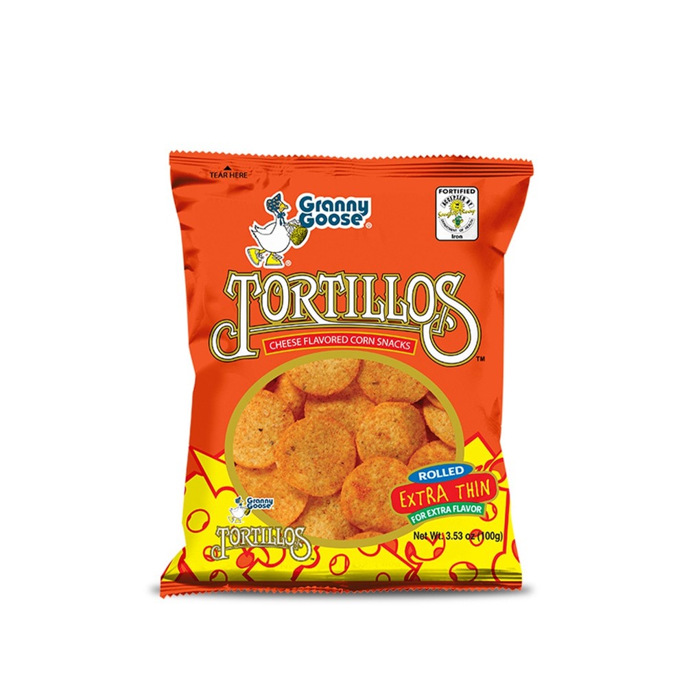 Granny Goose Tortillos Cheese, Chilli, BBQ 50g100g Shopee Philippines