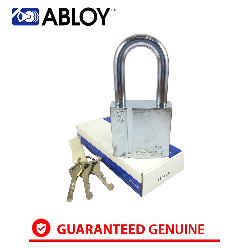 Abloy PL341/50 High Security Padlock (Long Shackle) •khm megatools