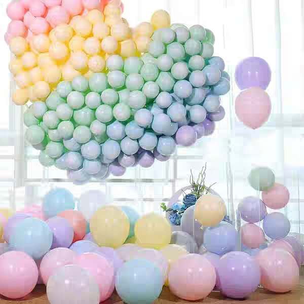 25 Pcs 5 Inches Macaron Thickened Candy Colored Rubber Balloon
