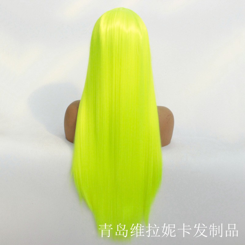 neon yellow wig