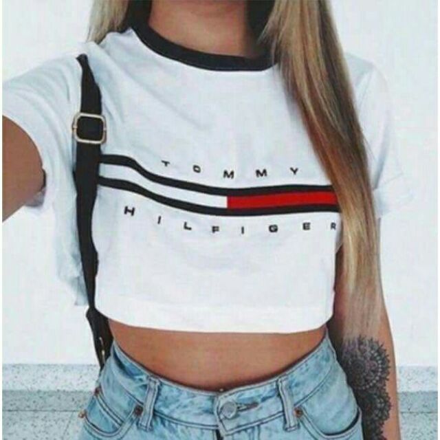 tommy crop top