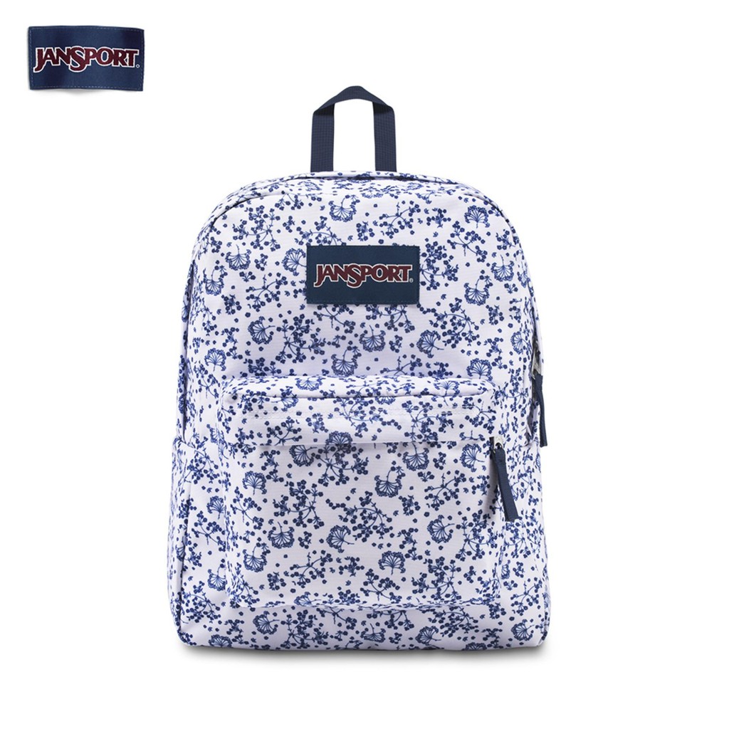 jansport navy field floral backpack