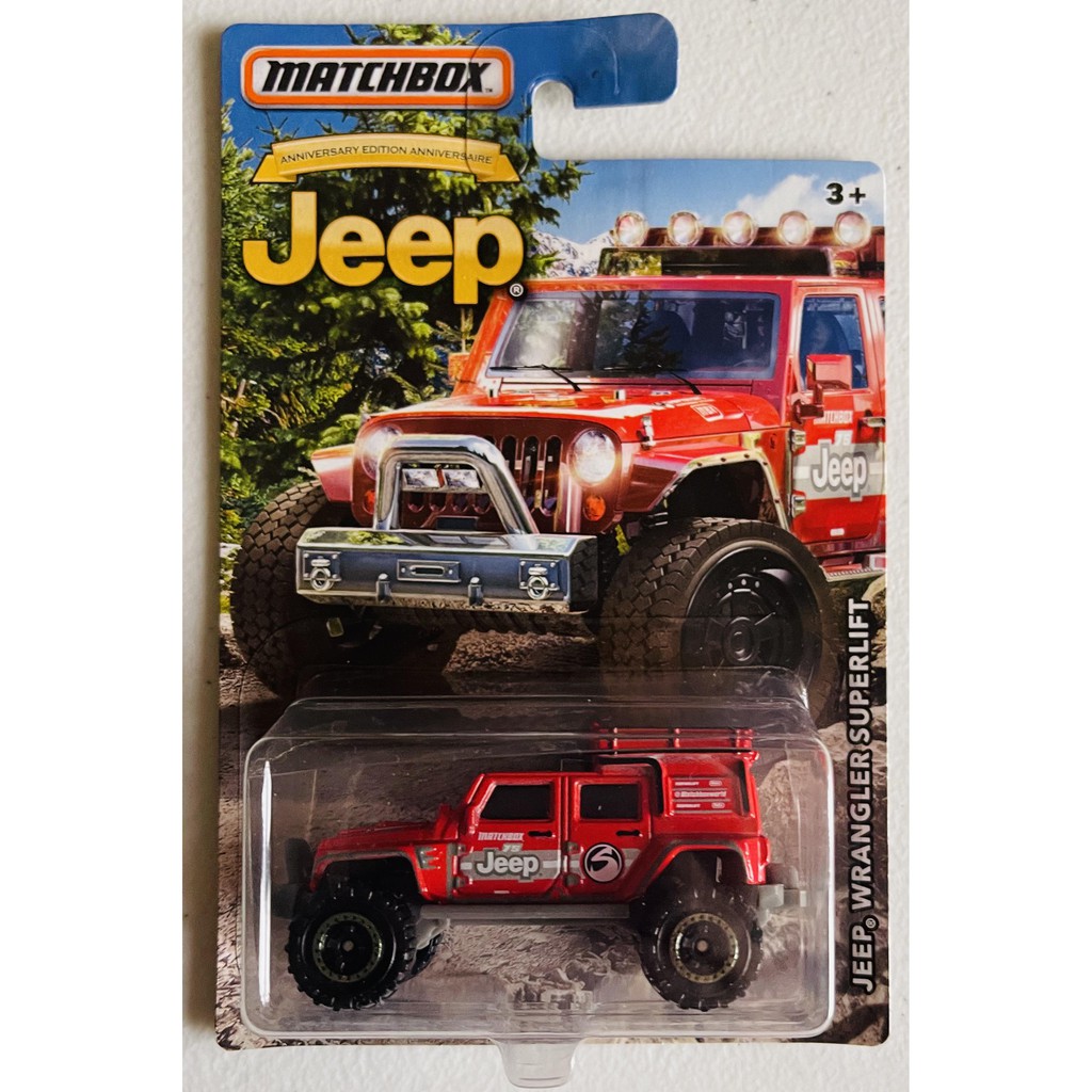 Matchbox - Jeep - Jeep Wrangler SuperLift Red | Shopee Philippines