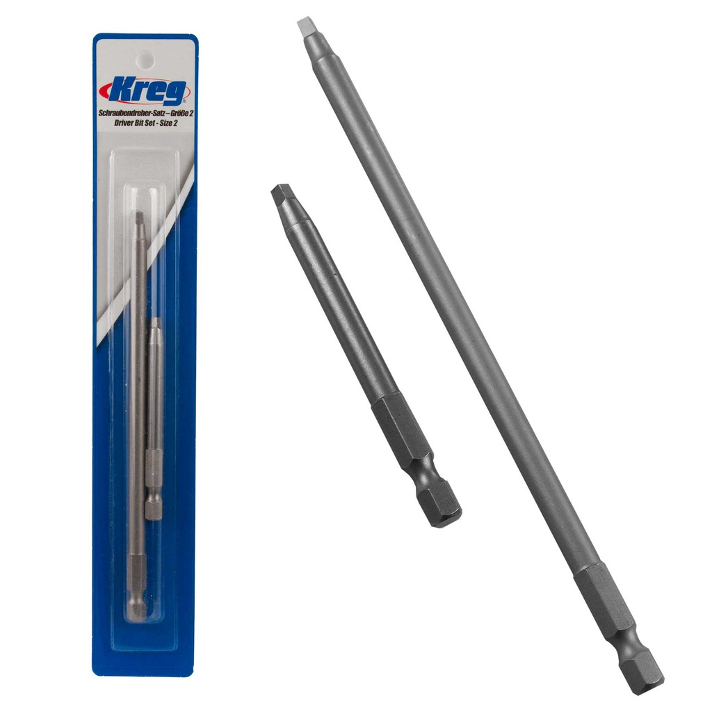 Kreg Square Driver Set 2pcs Pockethole Screw Bit Pocket Hole DDSINT No