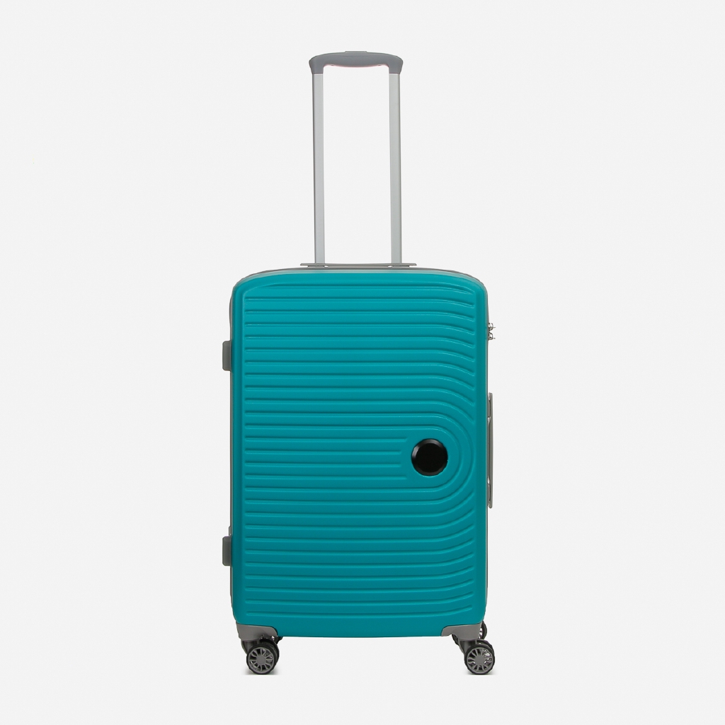 teal hard case luggage