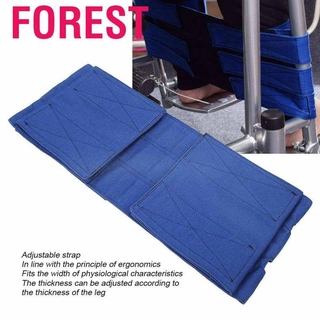 [Ready Stock] Wheelchair Footrest Non‑Slip Adjustable Leg Restraint Strap Seat Belt (Blue Average Size) #6