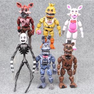 Five Nights At Freddys Nightmare 5 Set Of 6 Action Figures Shopee Philippines - roblox nightmare freddy