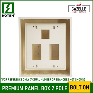 Koten Premium Type Panel Box 2 Pole Bolt On - 6 Branches | Shopee ...