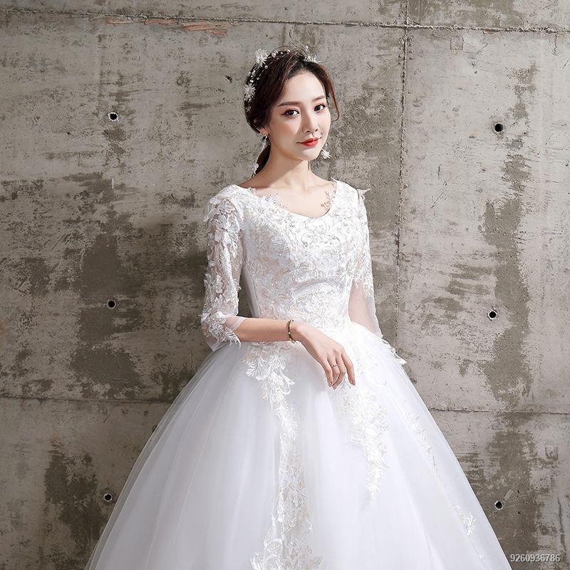 Ninang Dress One-shoulder wedding dress bride wedding dress skirt ...