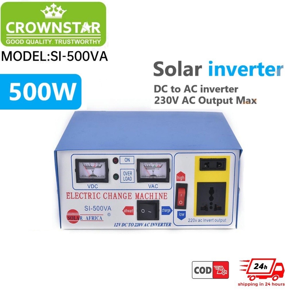 Solar Inverter GD500VA / 500W Solar Power Supply Inverter 12V DC/230V