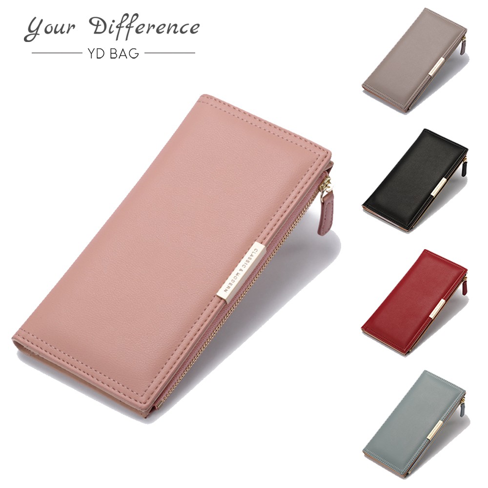 Women wallet pouch bag women purse clutch long purse zip branded