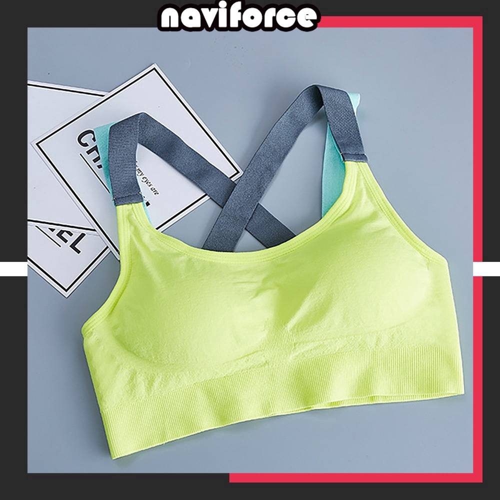 sewn in padded sports bra