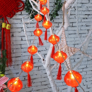 [ CNY Product ] 2 Meters USB Spring Festival Lantern Light Battery Operated Chinese New Year Red Lantern String Lamp Multi Color Outdoor Garden Christmas Night Lights Home Party Wedding festivals Lighting Decor #6