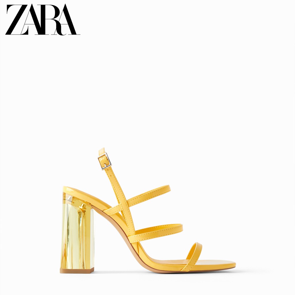 zara yellow sandals