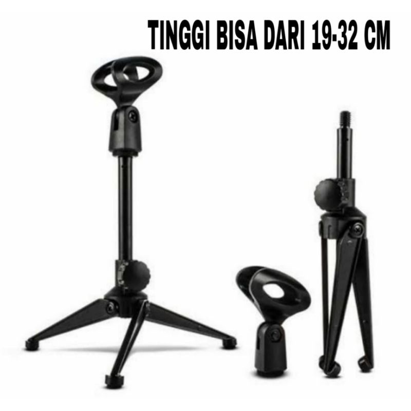 Stand MIC / MICROPHONE Foot Three Short For Table | Shopee Philippines