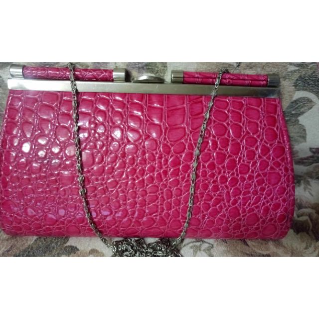 cheap pink clutch bag