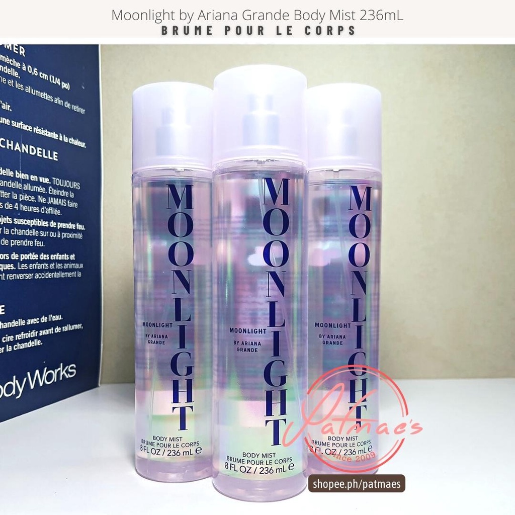 Moonlight by Ariana Grande Body Mist 236mL (sold each) | Shopee Philippines