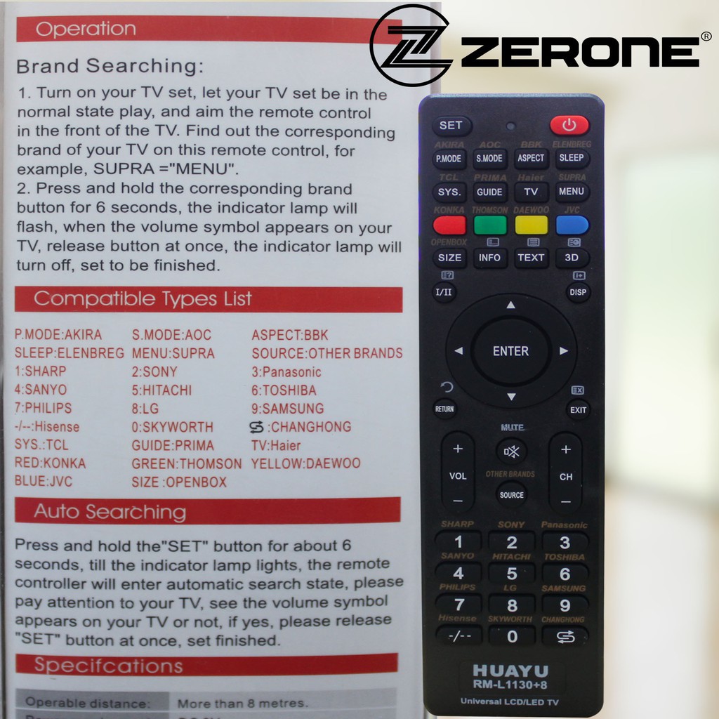 Remote control smart tv tv remote huayu rm-l1130+8 universal led/lcd tv ...