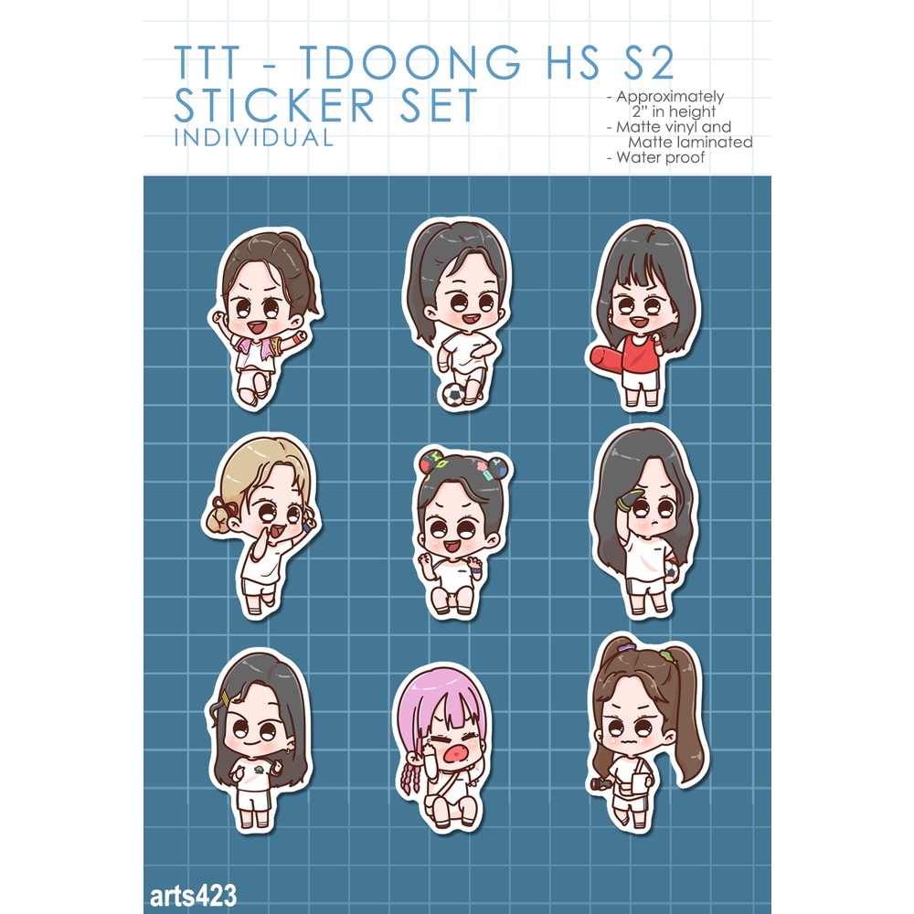 (SOLO) TTT TDOONG HIGHSCHOOL S2 STICKER SET | Shopee Philippines